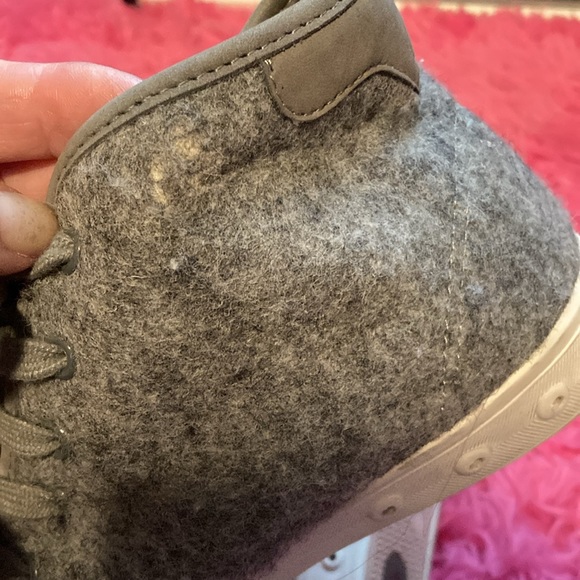 Rag & Bone Standard Issue wool felt gray high top sneakers size EU40/US10 - Picture 10 of 14